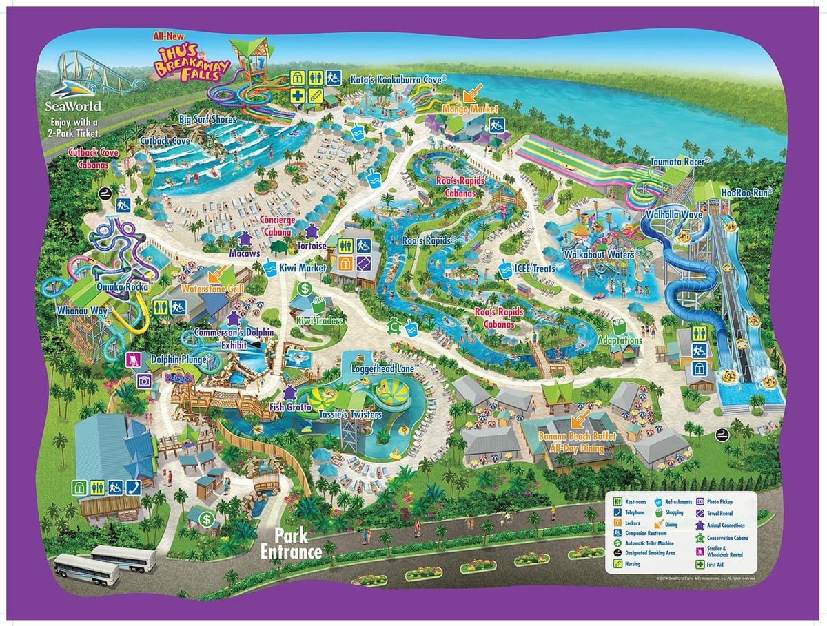 mapa de Orlando, Aquatica