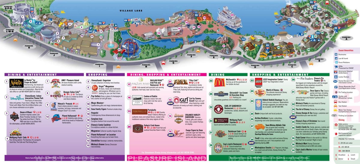 downtown Disney de Orlando mapa