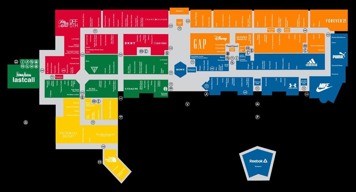 premium outlets de Orlando mapa