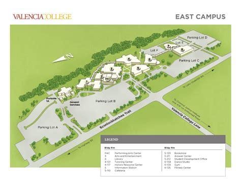 Universidade de valência oriente mapa do campus.